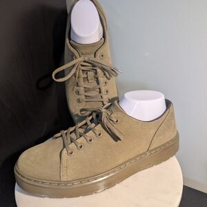 Doc Martens M9/W10 Olive Suede Sneakers